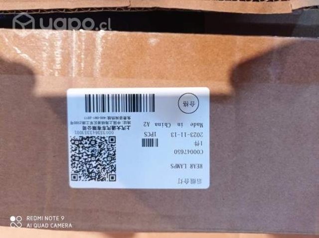 Foco trasero izq. Maxus T60