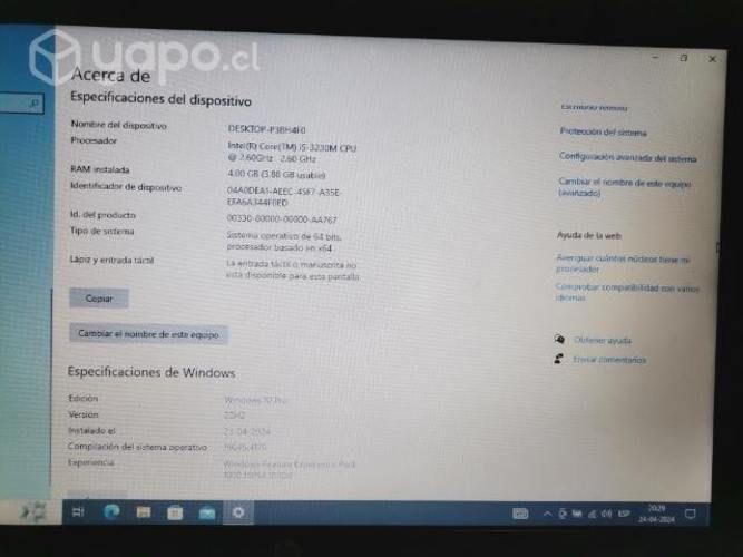 Lapto nootbook hp, mini bar con vasos y lampara