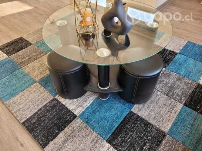 Mesa centro de vidrio