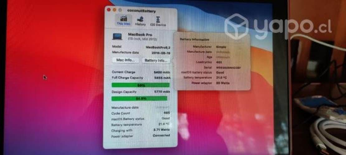 MacBook Pro  Ram SSD 960