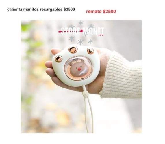 Calienta manitos recargable