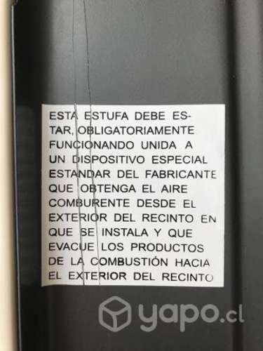 Calefactor Eskabe / Estufa de gas natural de pared