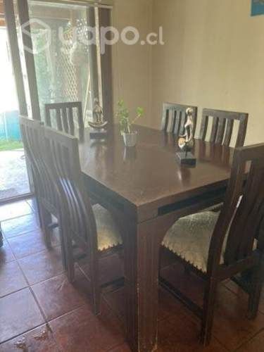 Comedor de Roble con 6 Sillas