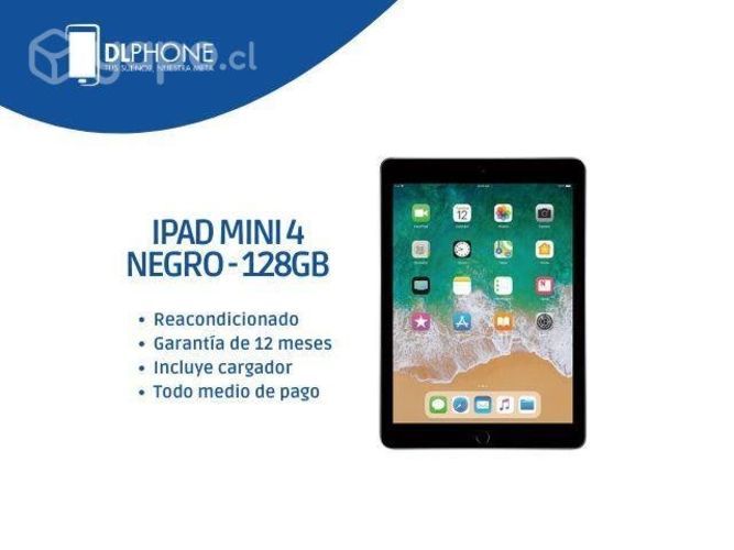 IPad Mini 4 128GB Negro Reacondicionado