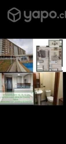 Arriendo dpto 1d1b Altos del Country