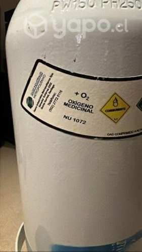 Dos cilindros de oxígeno 10 m3 portátiles