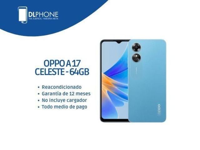 Oppo A17 4/64GB Celeste Reacondicionado