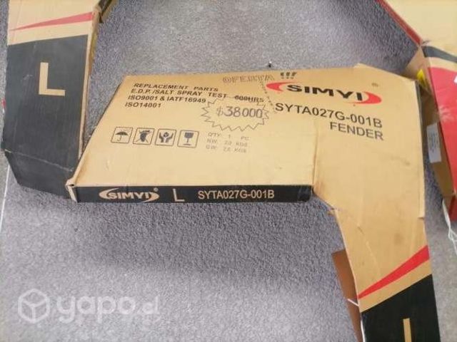 Tapabarros Toyota new yaris