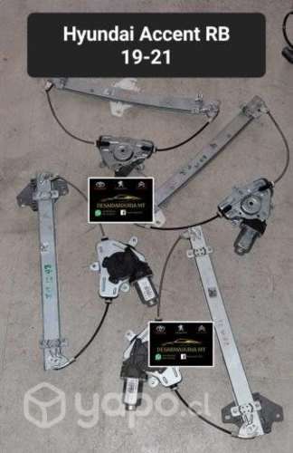 Cremalleras de alza vidrio Hyundai Accent Rb 2020