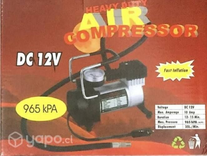 Compresor de aire vehículo 12v Auto/Moto