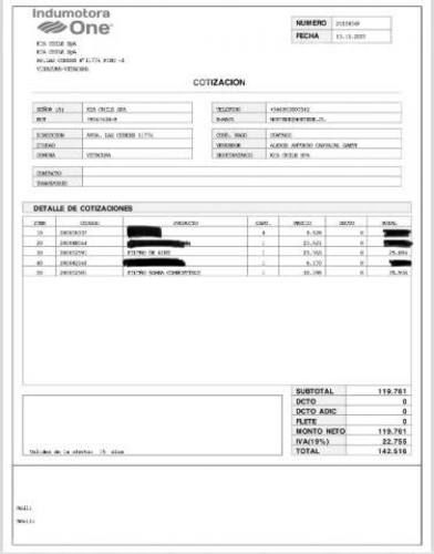 Filtro aire original kia Cerato 2021