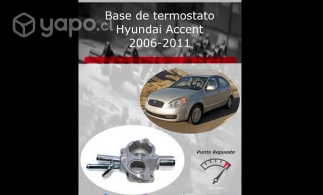 Base de termostato Hyundai Accent de 2006 al 2011