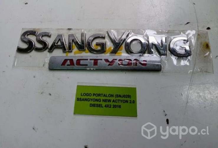 Logo Portalon Ssangyong New Actyon 2.0 Diesel