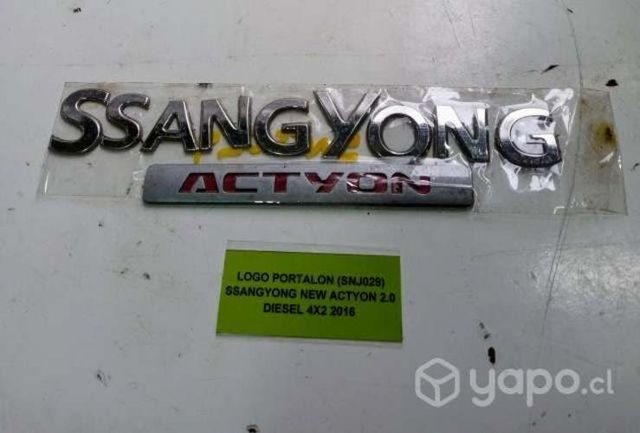 Logo Portalon Ssangyong New Actyon 2.0 Diesel
