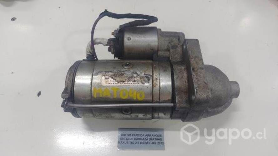 Motor Partida Arranque Detalle Carcaza Maxus