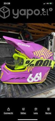 Casco más 2 antiparras