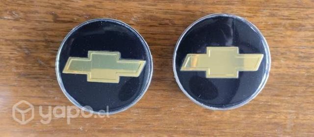 2 tapas centrales de llantas Chevrolet