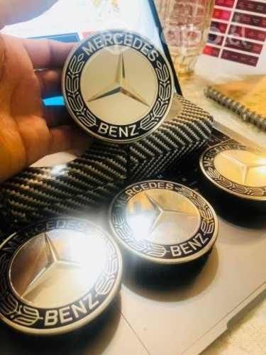 Tapas centro de ruedas azules oscuras - Mercedes