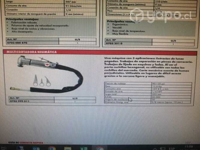 Multicortadora Neumática Wurth