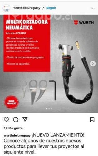Multicortadora Neumática Wurth