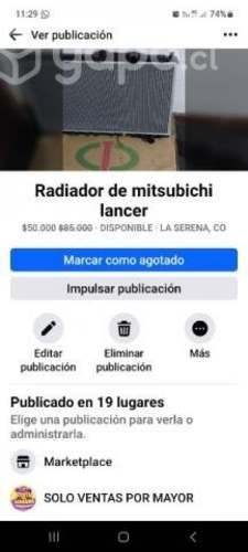 Radiador de mitsuichi lancer desde el 1991_1999