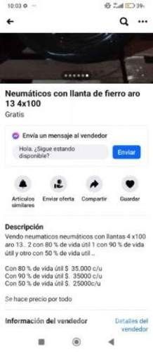 Neumáticos con llanta