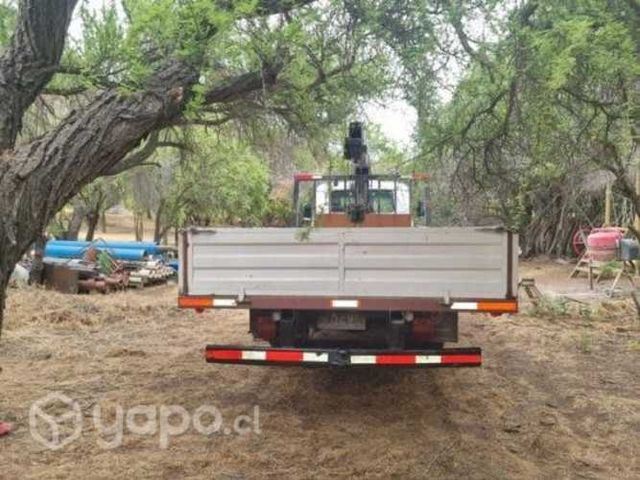 Camión Volkswagen 9150 con grúa y barandas