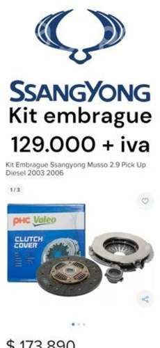 Kit de embrague ssangyong musso 2 9 diésel 2003 20
