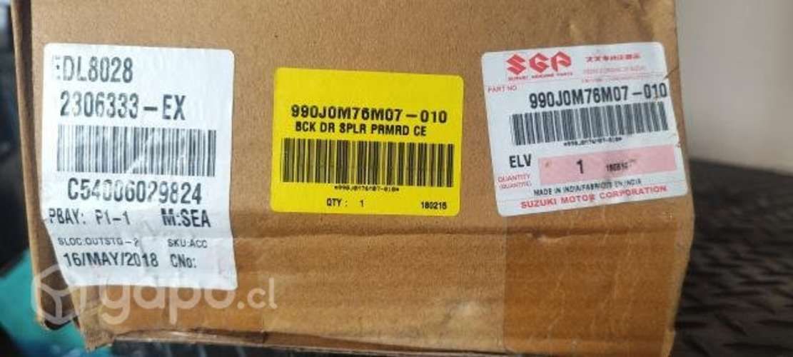 Aleron spoiler Suzuki Celerio