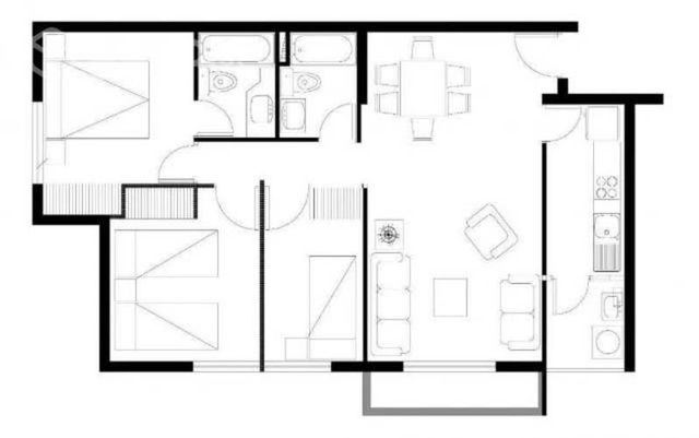 Amplio departamento en la Florida superficio 80 mt