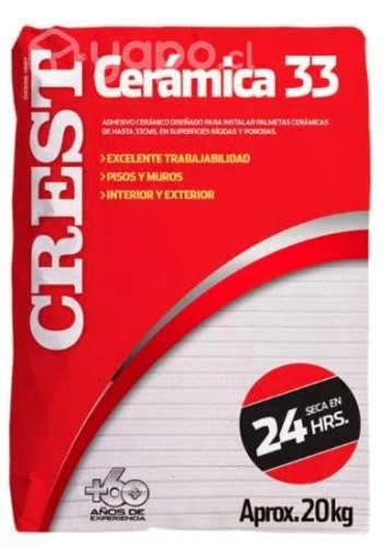 Bekron adhesivo ceramica 10 SACOS marca CREST