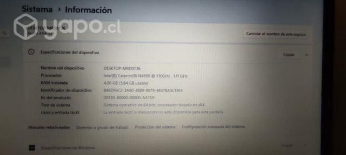 Notebook Acer Aspire 1