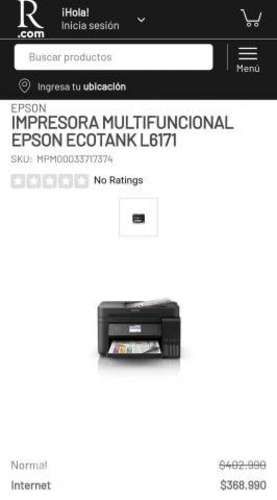 Impresora Epson Multifuncional inalámbrica EcoTank