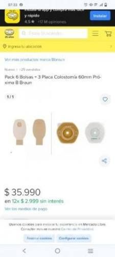 Bolsas de colostomia