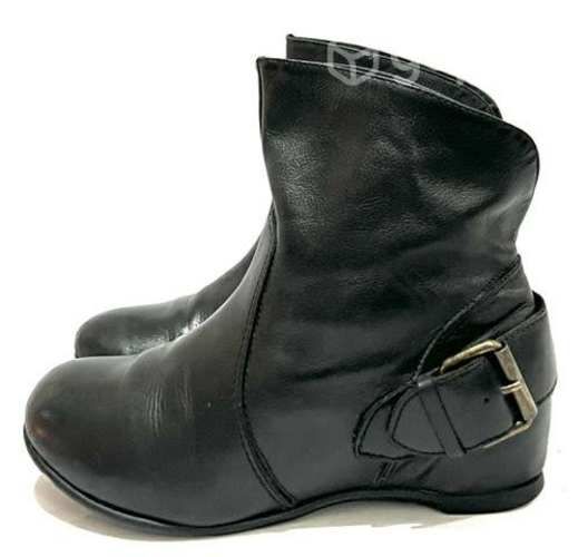 Botín 100% Cuero Marca Gacel N*35 Negro