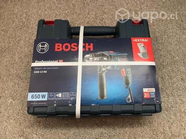 Taladro Percutor 5 brocas y maletín Bosch GSB 13 R