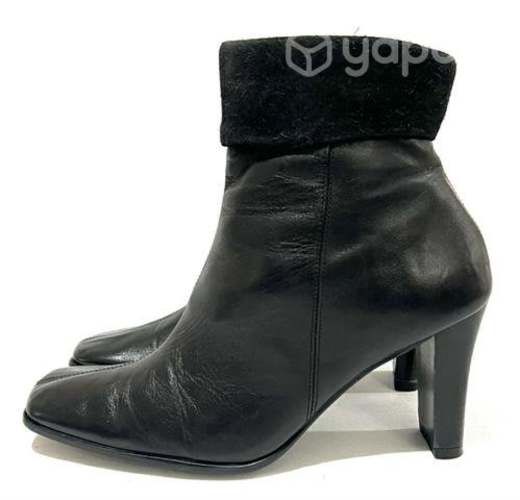 Botín 100% Cuero Marca Via Uno N°36 Negro