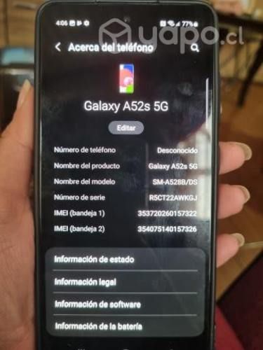 Celular Samsung A52 S 5G 128gb