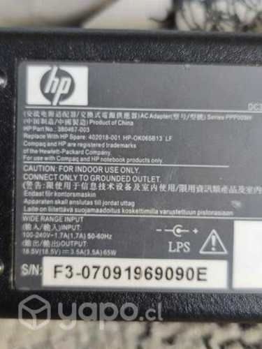 Cargador HP 18.5v