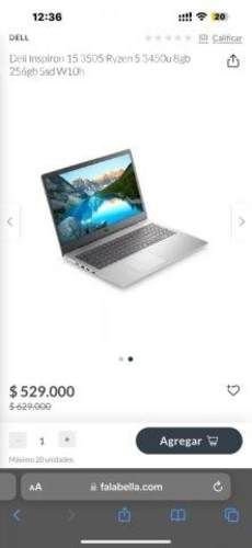 Notebook Dell Inspiron 3505 de 15.6&quot;