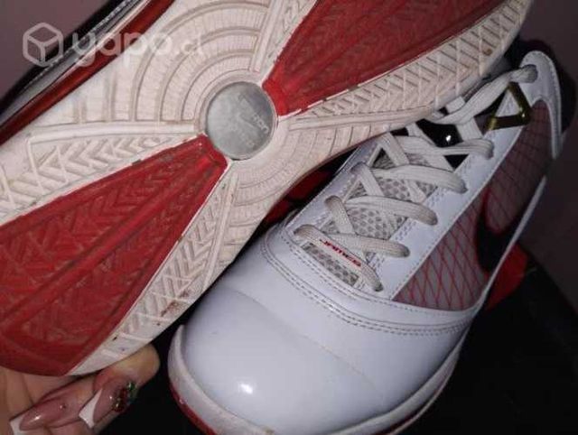 Nike Zoom Lebron VII 7 Retro QS Blanco Negro Rojo