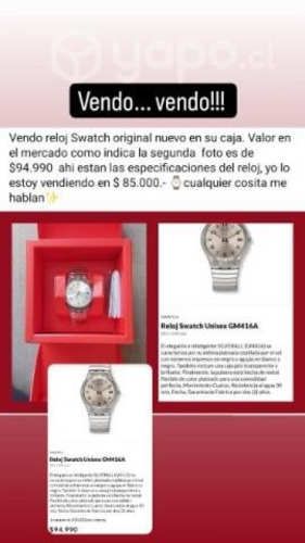 Reloj Swatch original nuevo