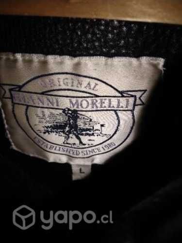 Chaqueta de cuero larga