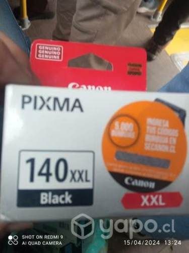 Tinta canon 140xl black original de alta