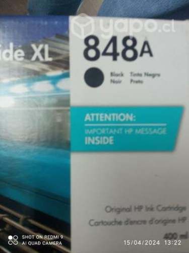Tintas hp 848a colores originales de 400ml