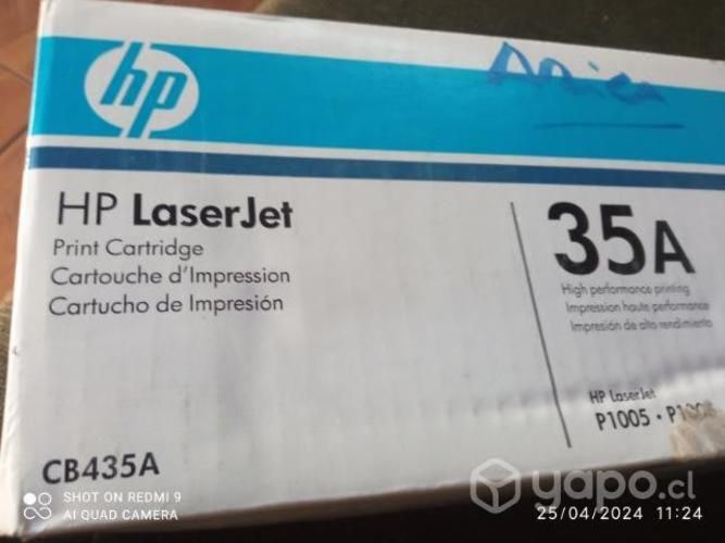 Toner HP 35a black original de alta