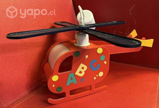 Lámpara colgante infantil helicóptero