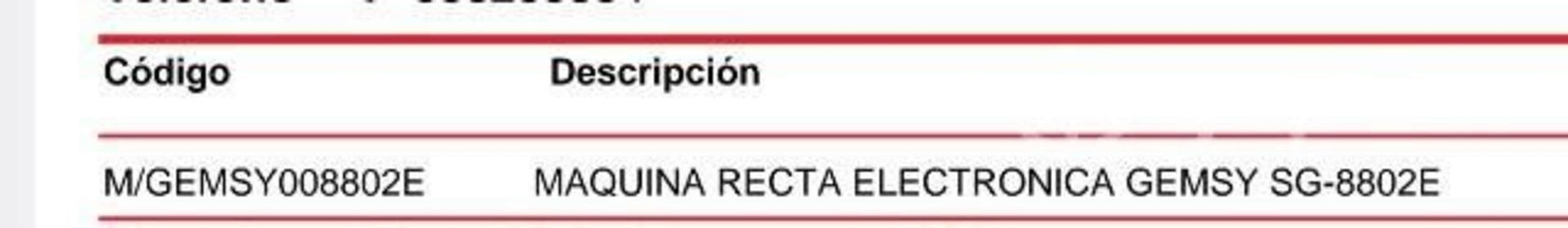 Maquina recta industrial