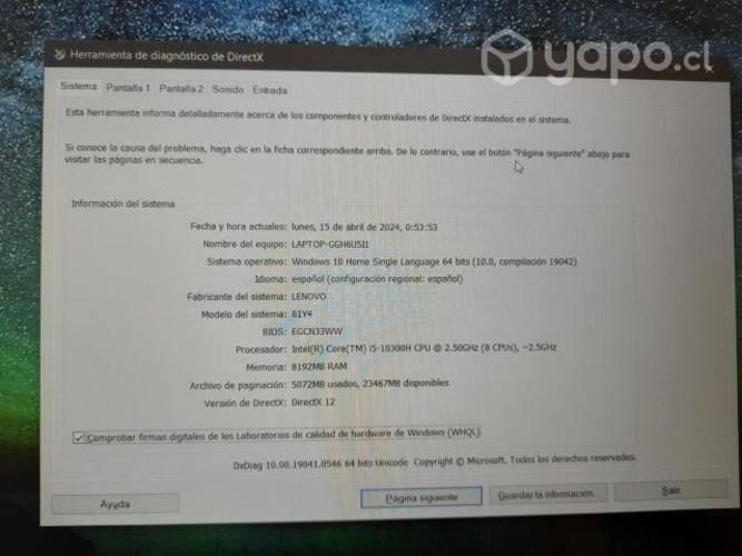 Lenovo ideapad gaming 3 (i5-10th+GTX 1650 Ti 4GB G