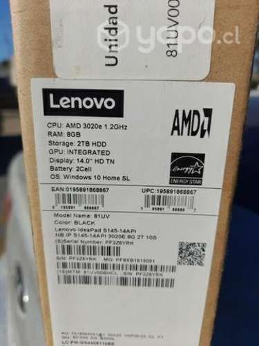 Notebook lenovo como nuevo